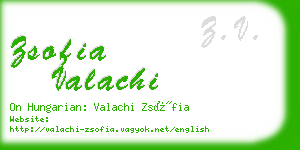 zsofia valachi business card